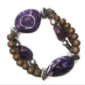 EUC Purple Boho Bracelet